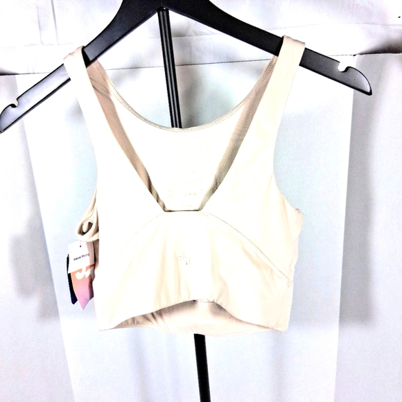 JoyLab S 30-32A Longline Cropped Beige Padded Moisture Wicking Sportsbra NWT - Picture 5 of 15